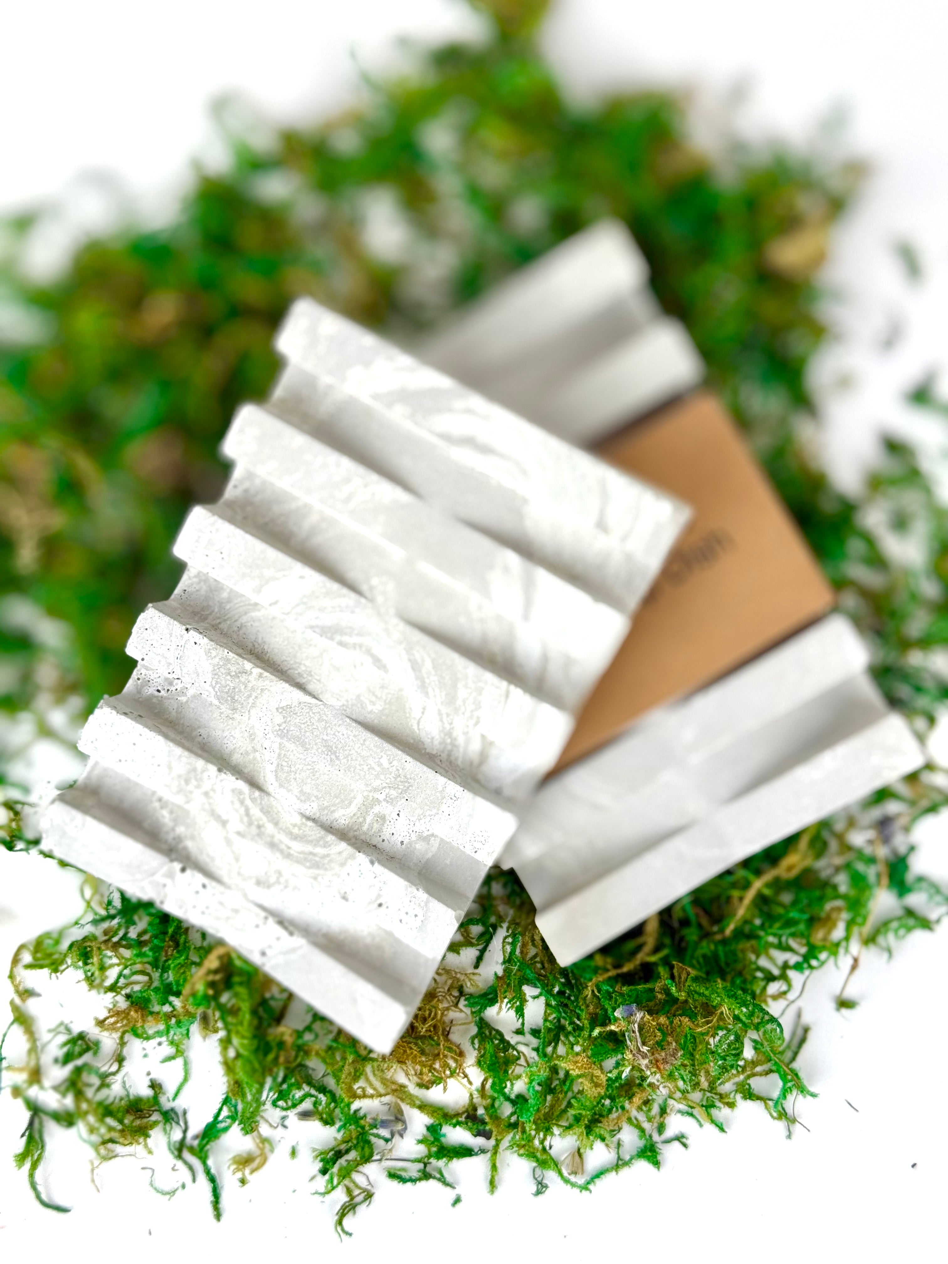 Porte-savon en béton – Double face | Marbré ou gris