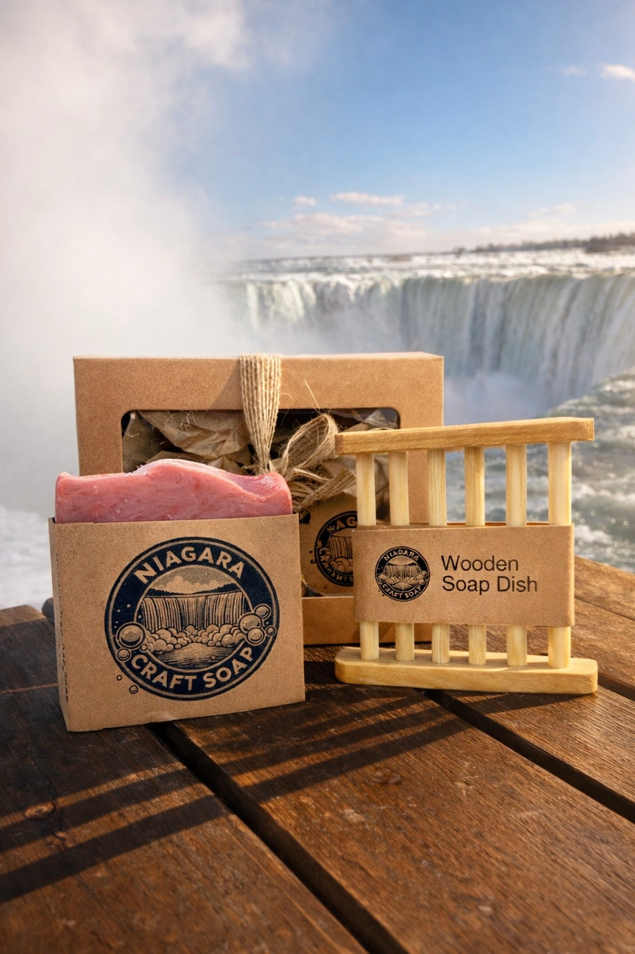 + $3 for wood soap dish (1) & gift box (1)