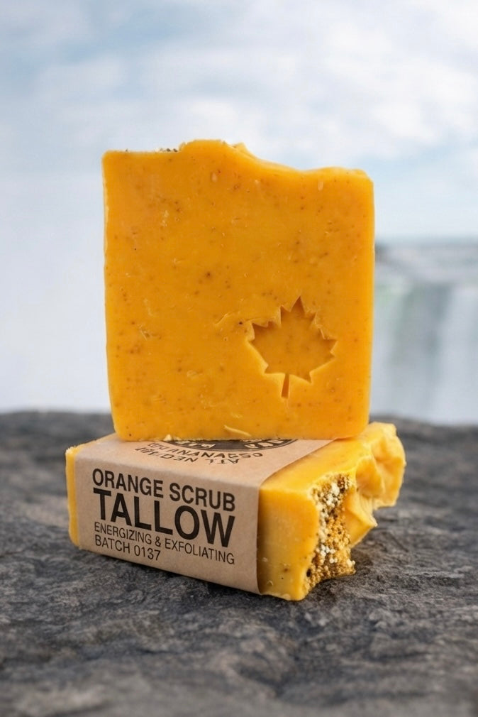 Orange Scrub Tallow Bar